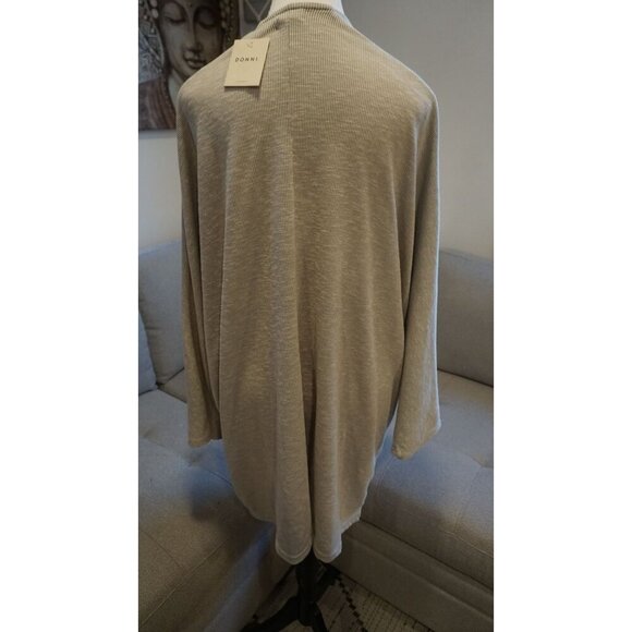 Anthropologie Donni Sandwash Open Front Cardigan in Beige - One Size, NWT - Picture 3 of 7